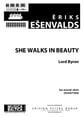 She Walks in Beauty SSAATTBB choral sheet music cover